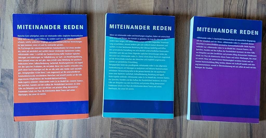 Bücher: Miteinander Reden Schulz von Thun – Gebraucht aus Rüeterswil von Ostara90 1
