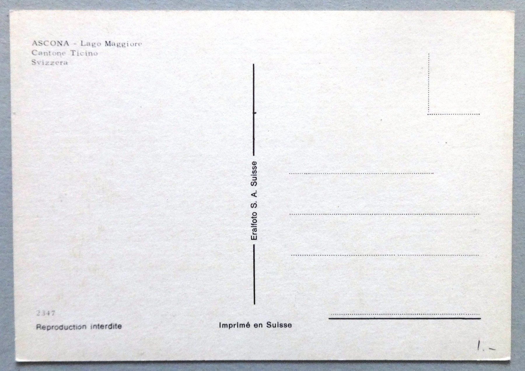 Cartes postales: Ascona - Lago Maggiore – D'occasion à Fétigny par Billy2miny 1