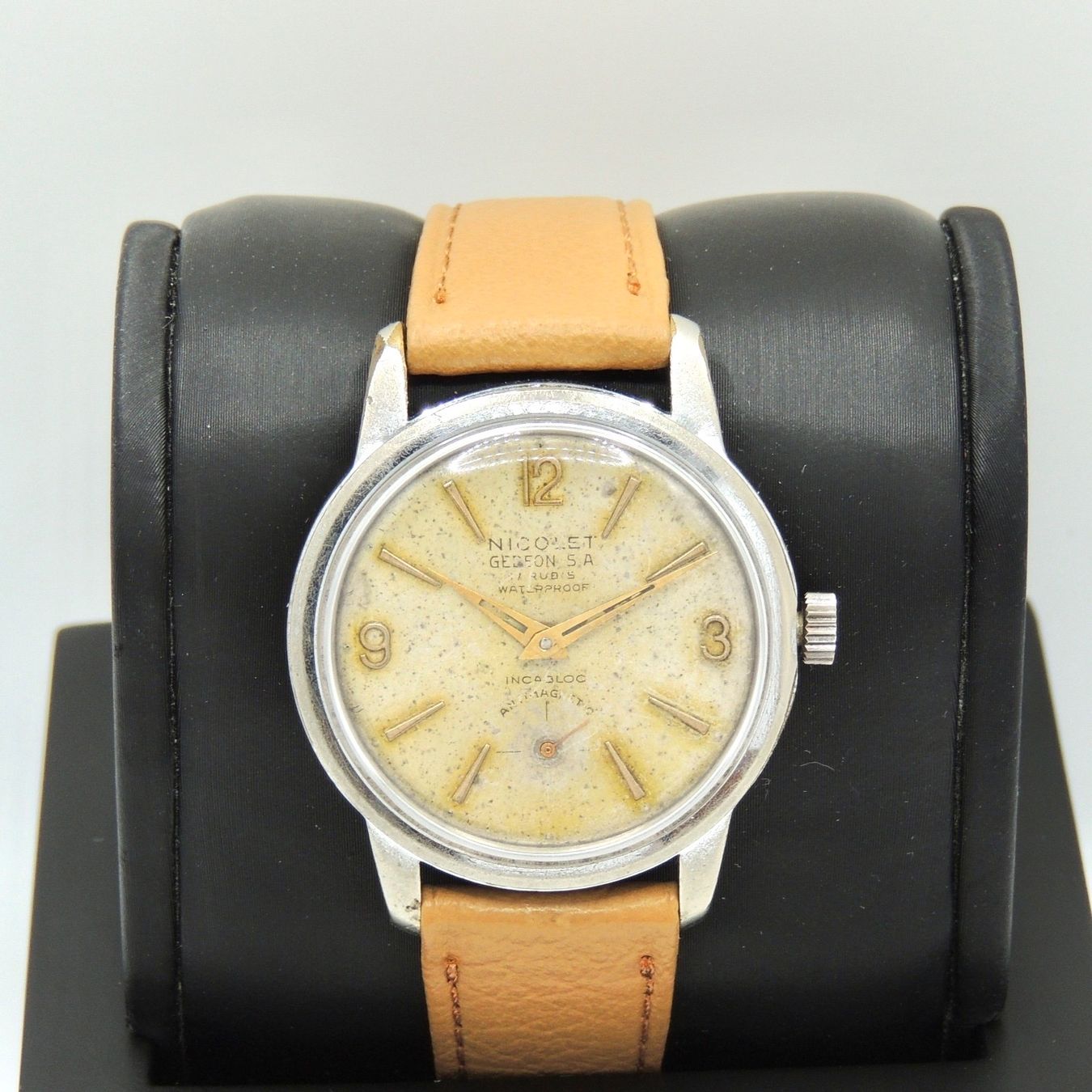 Orologi: Montre Nicolet Gedeon petite seconde vintage – Usato da Lausanne venduto da DuGoutetdesCouleurs 1