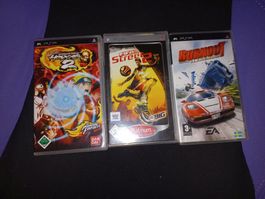 Diverse PSP - Spiele, nur Hülle mit Anleitungen