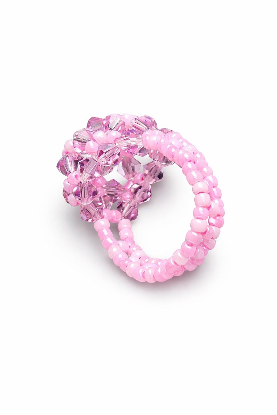 Ringe: Handgemachter Glasperlen Ring Rosa – Neu und originalverpackt aus Fully von VaneaSelection 4