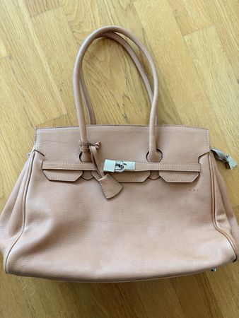 Tasche Echtleder beige 