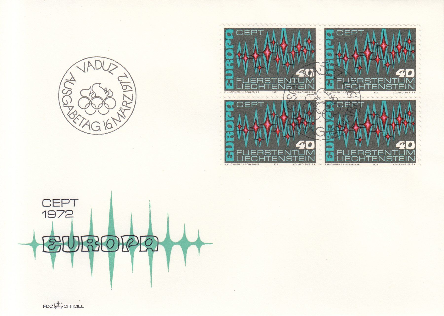 Tutti i francobolli: LBK 492 im 4er-Block FDC – Usato da Bürglen TG venduto da StampGraf