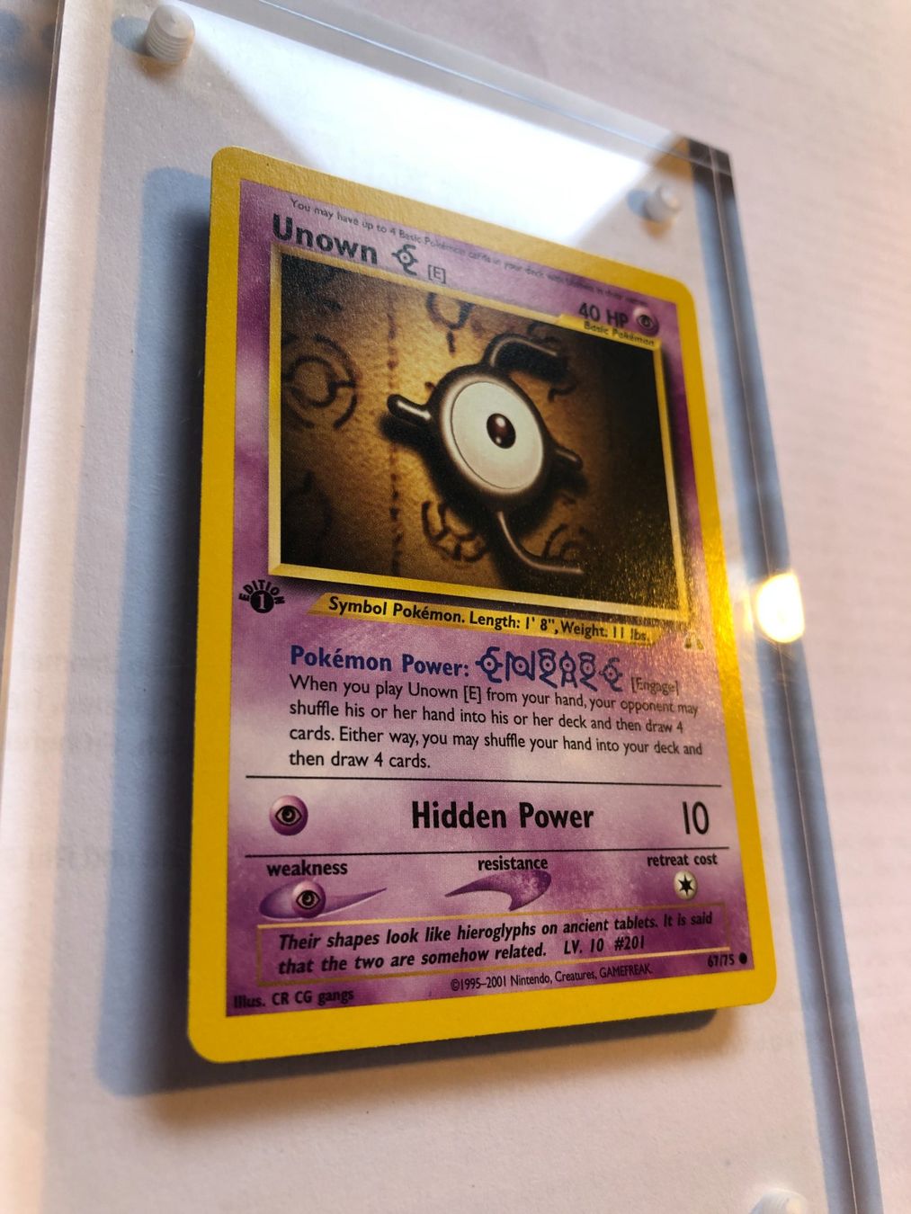 Carte collezionabili: Unown E 1st Neo Discovery - MINT - ab 1.- – Usato da Giubiasco venduto da dan_pr8b 1