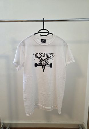 Weisses T-Shirt Thrasher