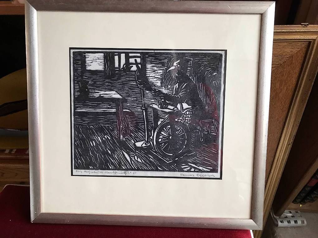 Xilografie: Gravure sur bois de la bernoise Hannah EGGER – Usato da Estavayer-le-Lac venduto da mar_2s6b 1