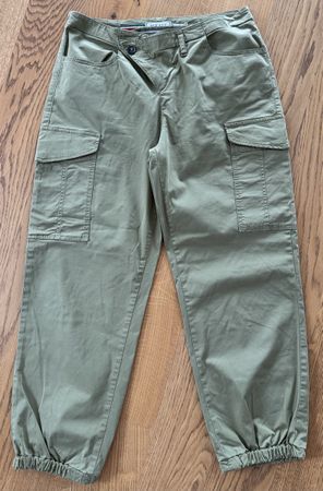 PLEASE Damen Cargo-Hose | Gr. M | Olivgrün | Top Zustand 