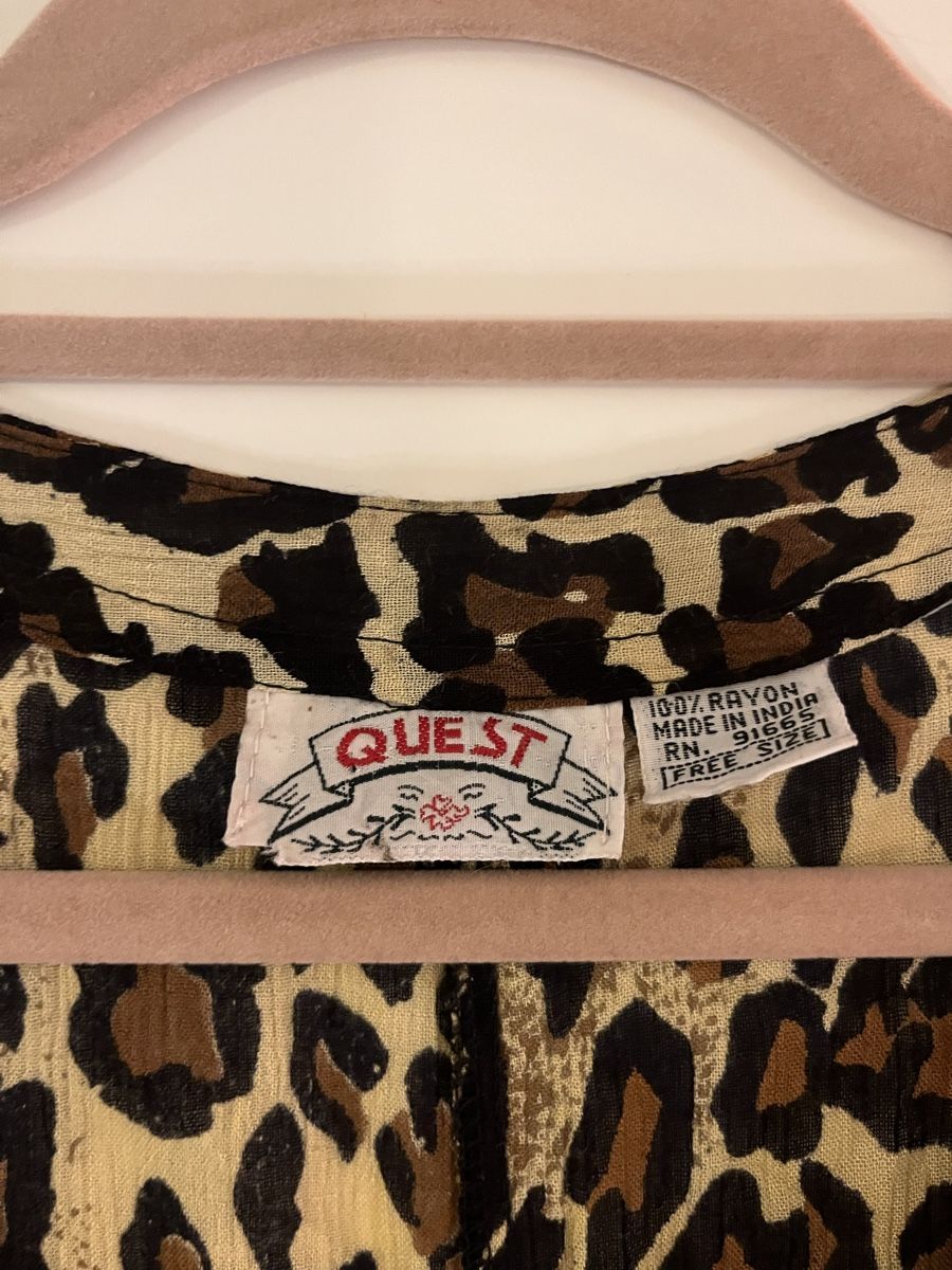 Vestiti: Elegantes Kleid mit Leo-Muster vintage – Usato da Zürich venduto da Closetbesties 1