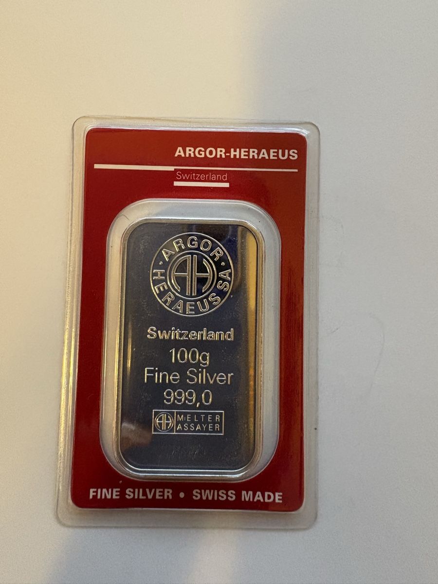 Metalli preziosi: 100g 999 Silber argor-heraeus – Usato da Murten venduto da Tzaugg 2