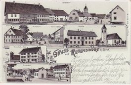 Gruss aus Regensdorf (Zch.)Lithographie. 1902