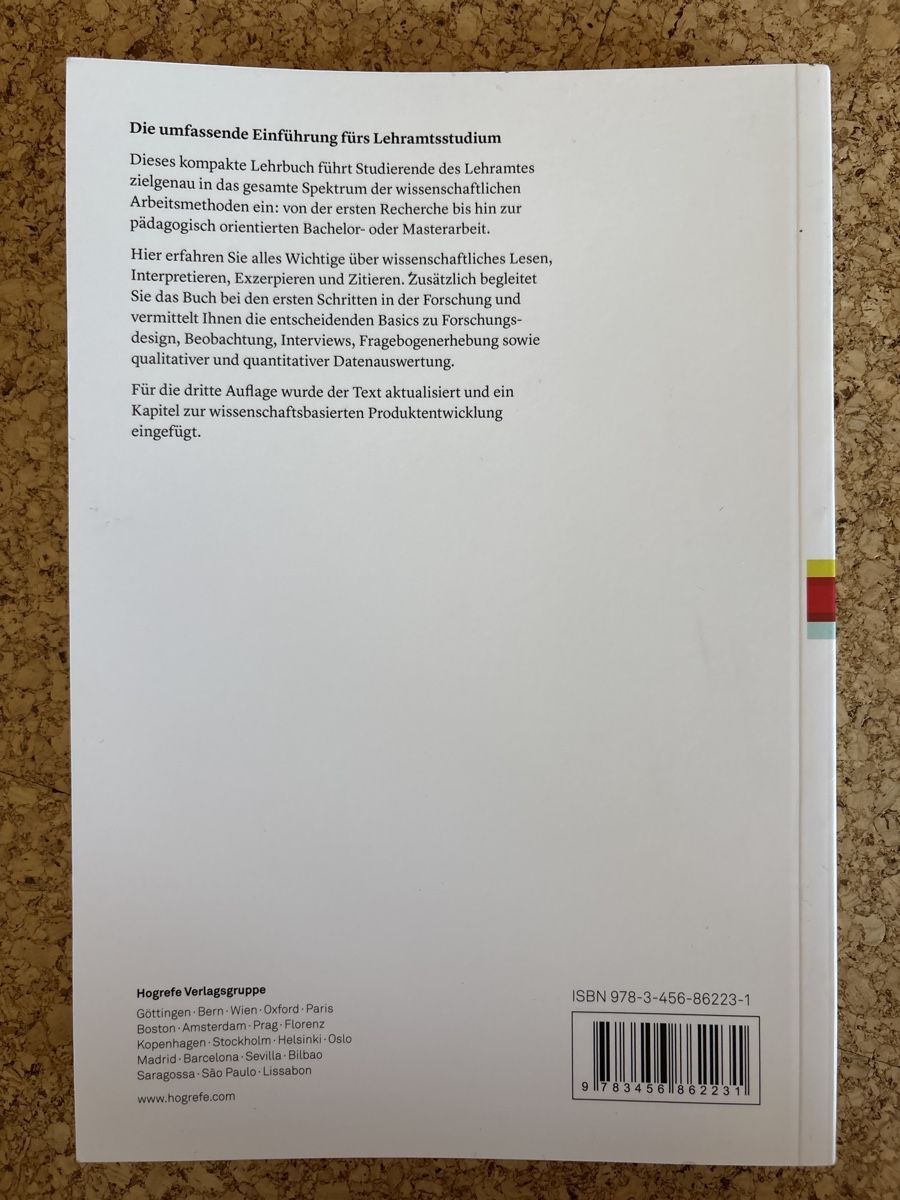 Libri: Wissenschaftliches Arbeiten Lehramt Studium – Usato da Islikon venduto da jen_kr7q 1