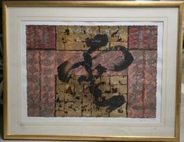Original Kunstwerk Tung Yue Nang gerahmt, signiert.