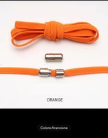 Farbe orange elastische Schnürsenkel mit Schraubverschluss‪‪