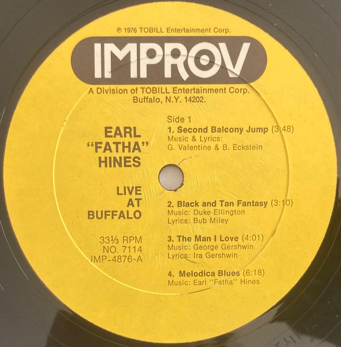 Dischi in vinile: EARL "FATHA" HINES - LIVE AT BUFFALO – Usato da Poliez-Pittet venduto da Newtown-Records 2