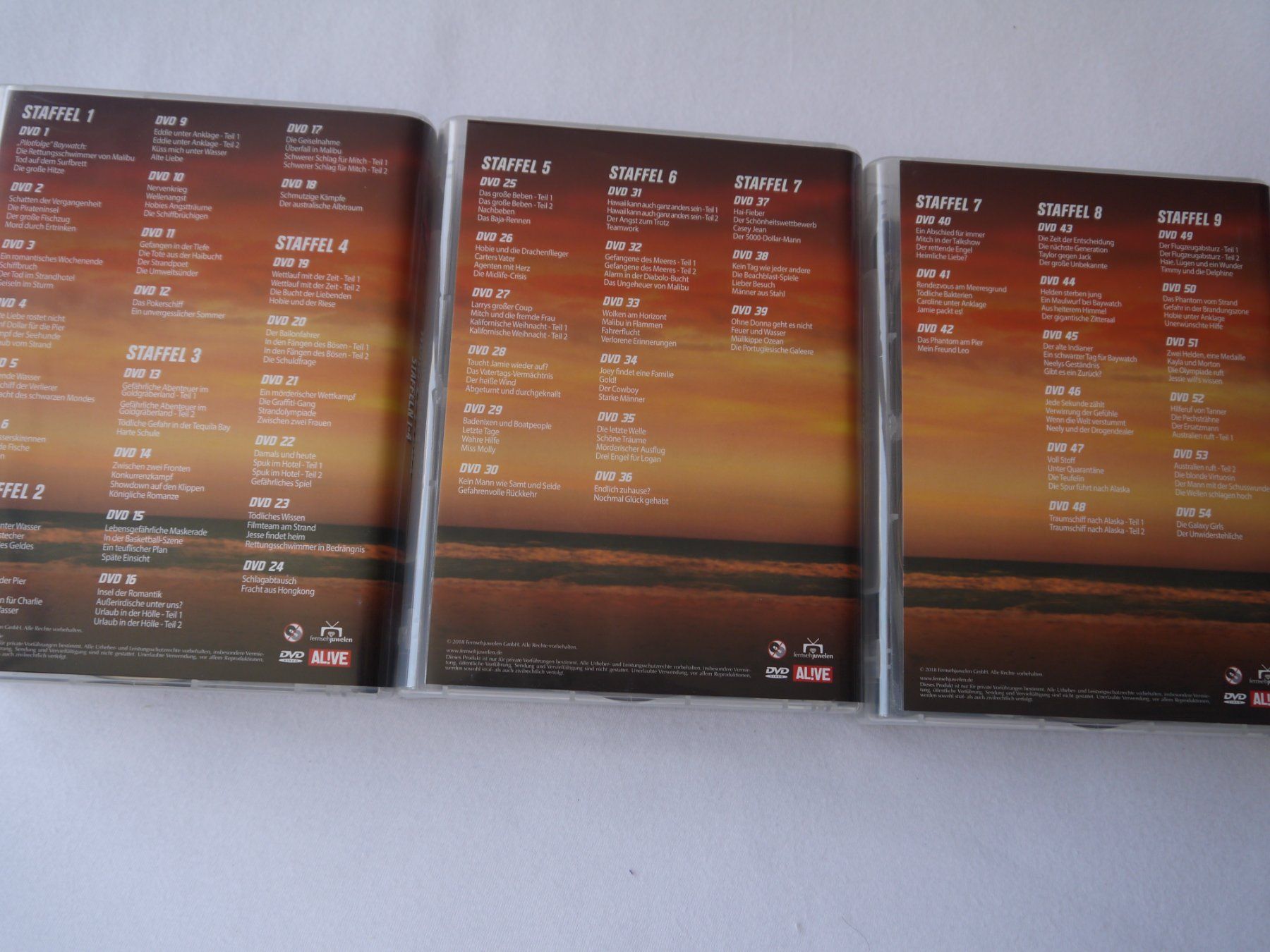 Tutti i DVDs: BAYWATCH - Die Komplette Serie – Usato da Hagendorn venduto da Blaf 5