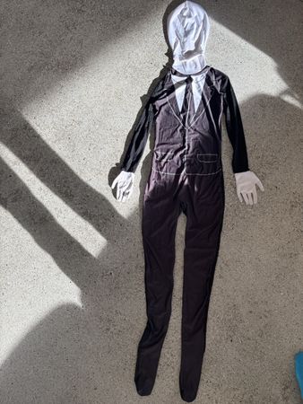 Costume Slenderman garçon/fille, Halloween - Taille 10-12 an