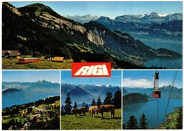 Rigi - 4 Bild AK