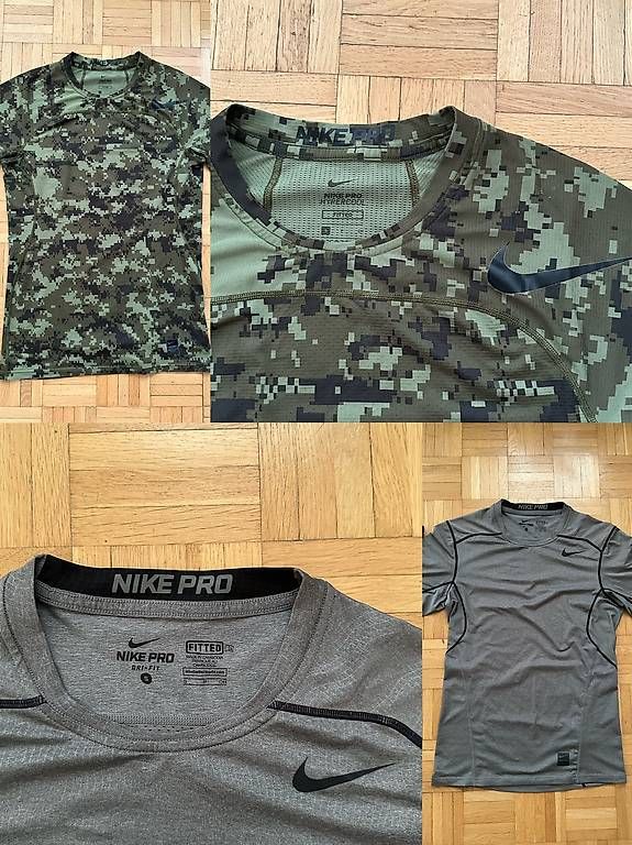 T-Shirts: Nike Pro Sportshirts  2er Set  Größe S – Gebraucht aus Zürich von Vtrende 1