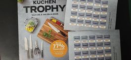 2 volle Sammelkarten (40 Märkli) COOP Trophy Küche"