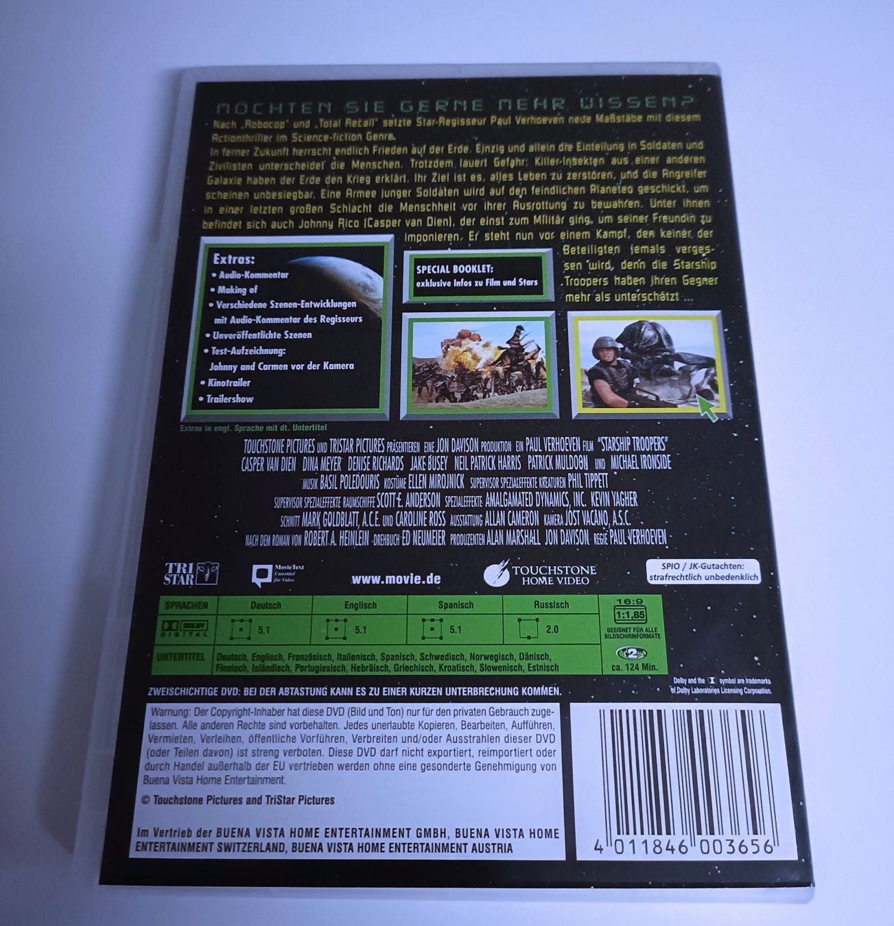 Tutti i DVDs: Starship Troopers – Usato da Köniz venduto da Movieportal007 1