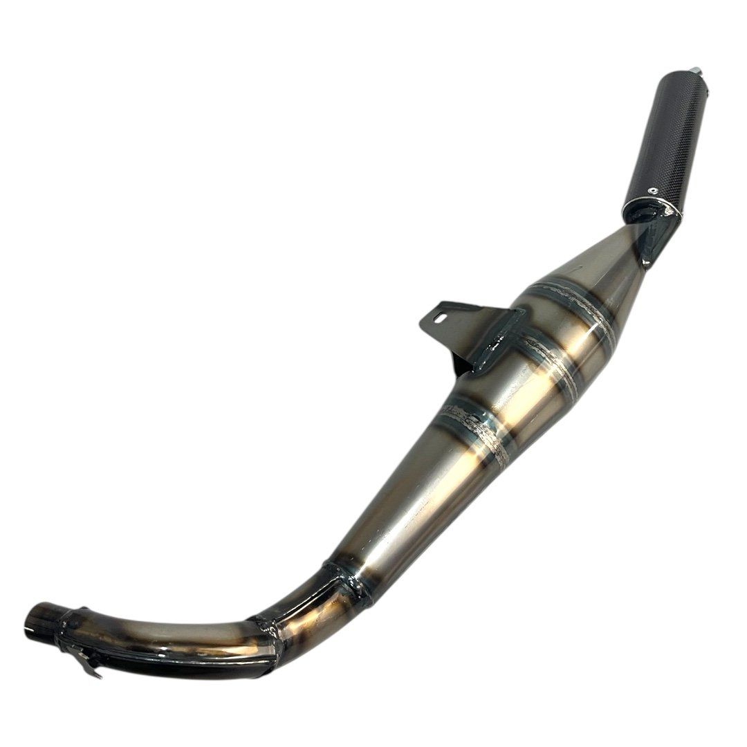 Piaggio Mofas: Simonini Auspuff Thunder 22mm Piaggio Ciao Carbon – Neu und originalverpackt aus Hallau von mofaplus 3