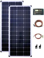 2x100 W Solarmodul 12V Solar Set