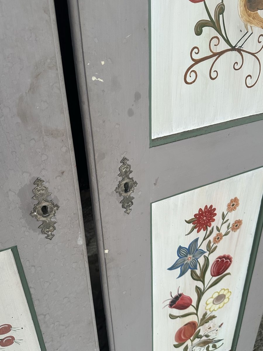 Porte: 2 Schranktüren mit Bauernmalerei – Usato da Villmergen venduto da Bezdupe 3