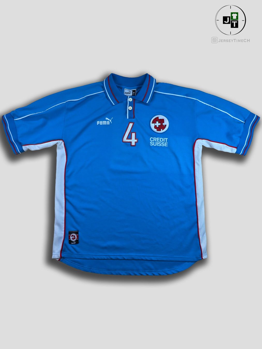 Puma Canottiere & Pantaloni: SCHWEIZ 1999 TRIKOT – Usato da Lüchingen venduto da Jersey_Time