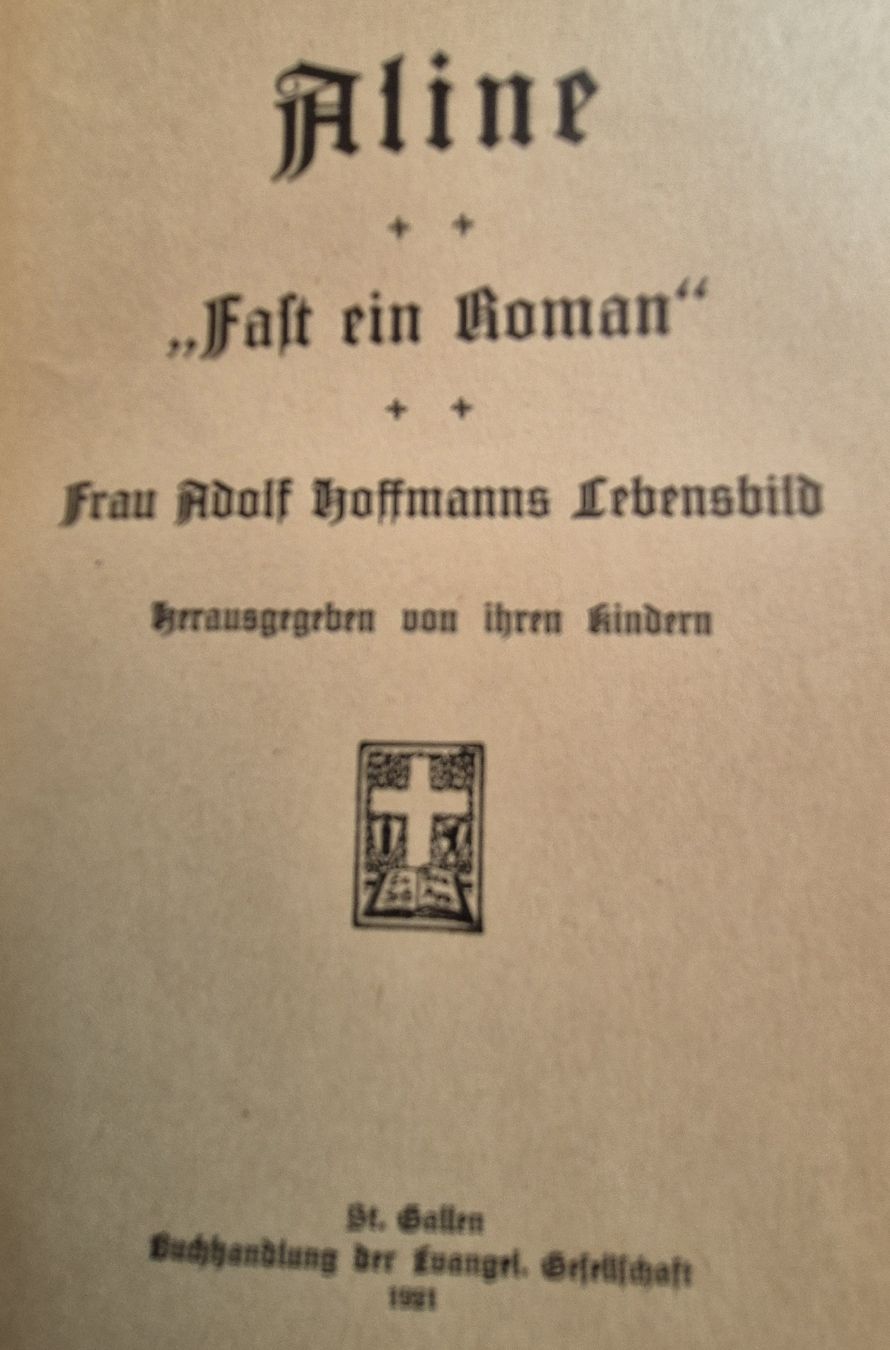 Libri: Aline Hoffmann, "Fast ein Roman", 1921 – Usato da Zeiningen venduto da Carettacaretta69 1
