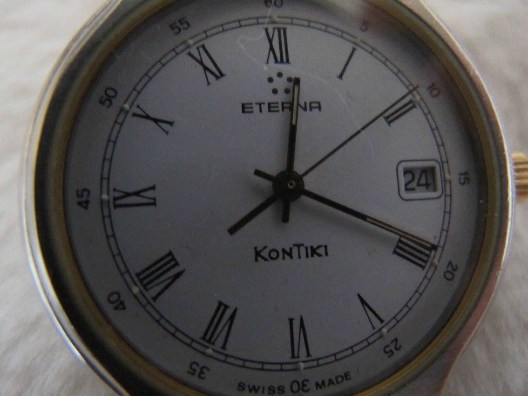Eterna Orologi: Eterna Kontiki Quartz Stahl-Gold Herren Oder Damen – Usato da Altnau venduto da LinaAuktion 2