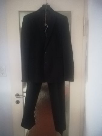 WE Hosenanzug Gr. 48 schwarz Slim Fit