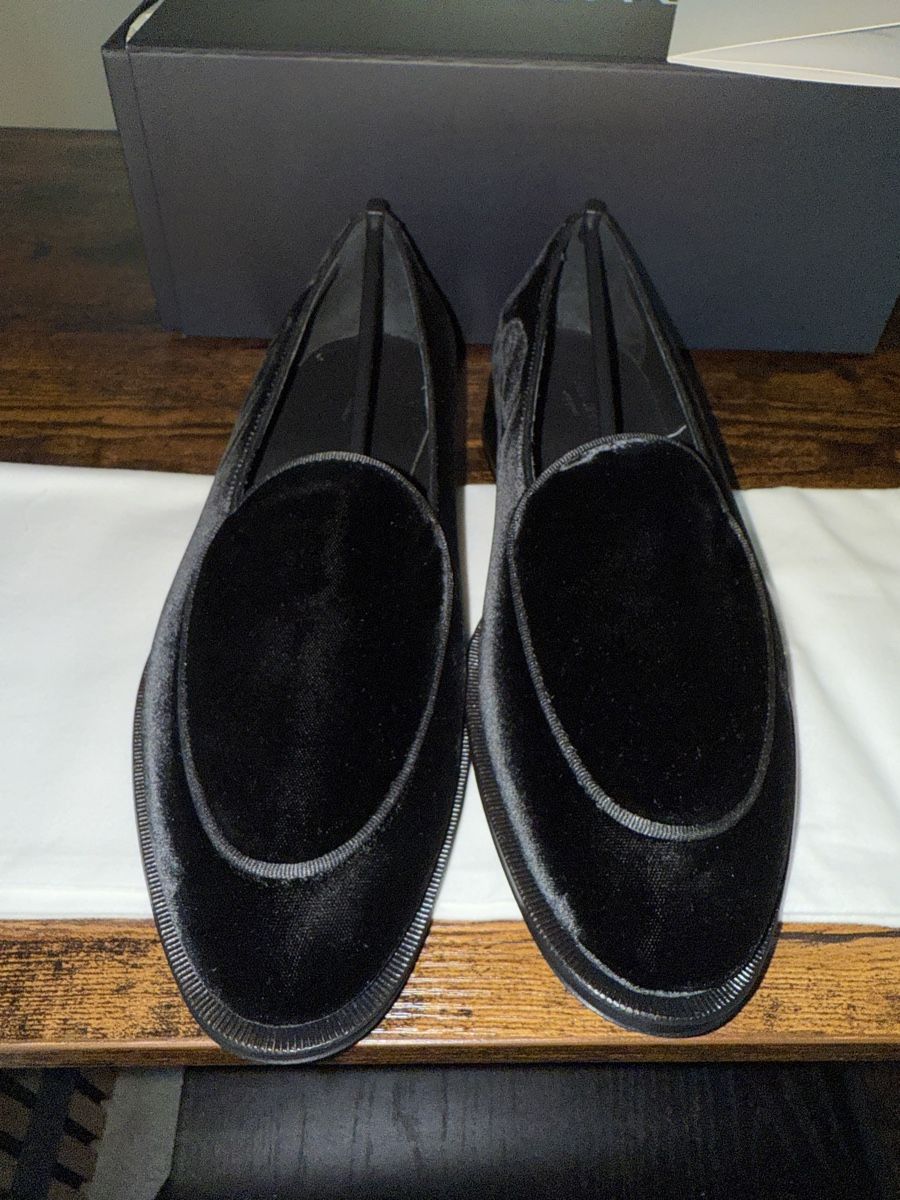 Scarpe da uomo: Black Tuxedo Slip On Velvet – Nuovo e nell'imballaggio originale da Bülach venduto da Epicst0re 2