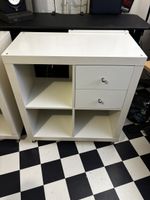 Ikea Kallax 2x2 weiss mit 2 Schubladen oben rechts