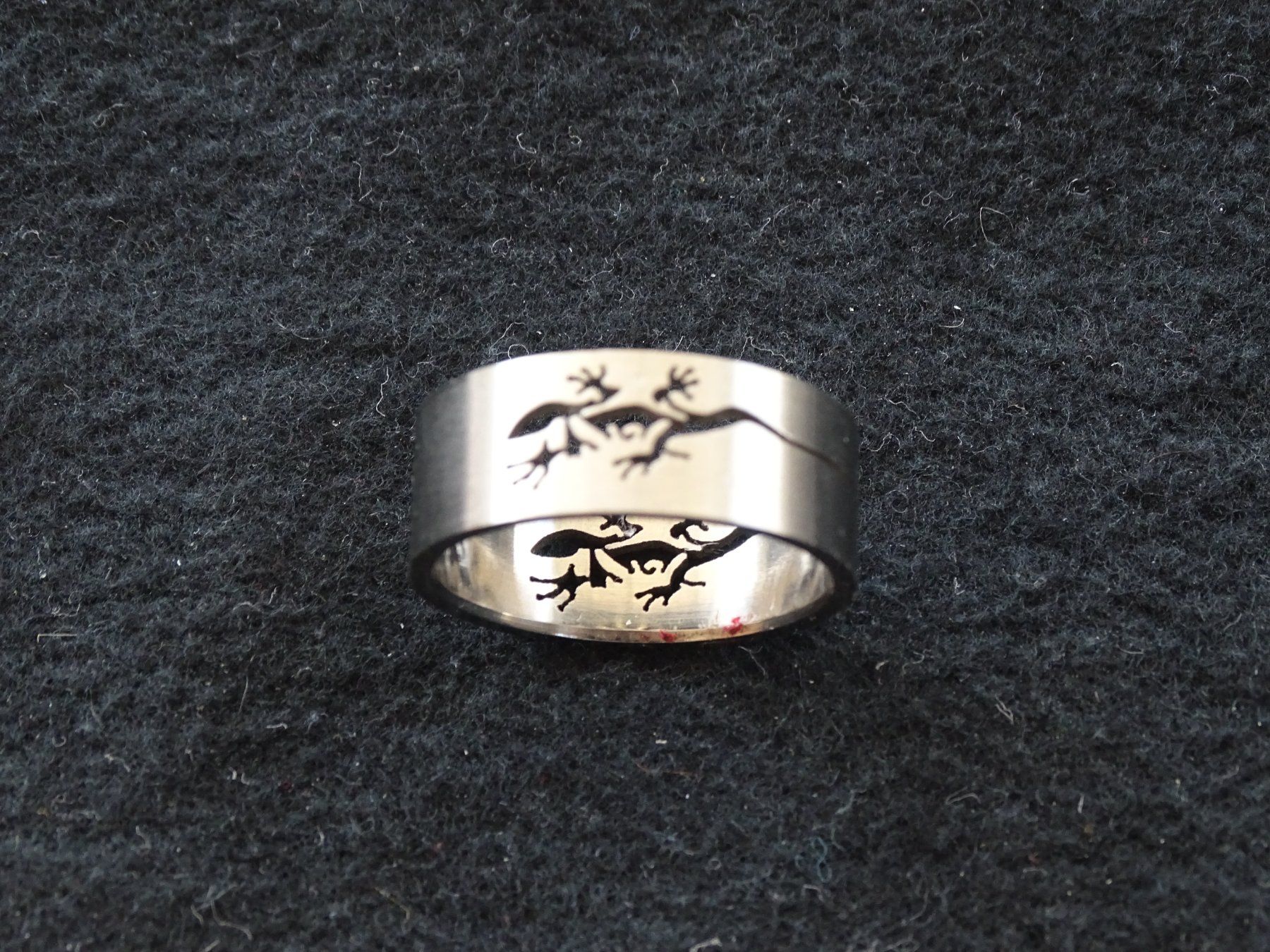 Ringe: Ring Edelstahl Echse / Gecko – Neu (gemäss Beschreibung) aus Obergerlafingen von STOGS