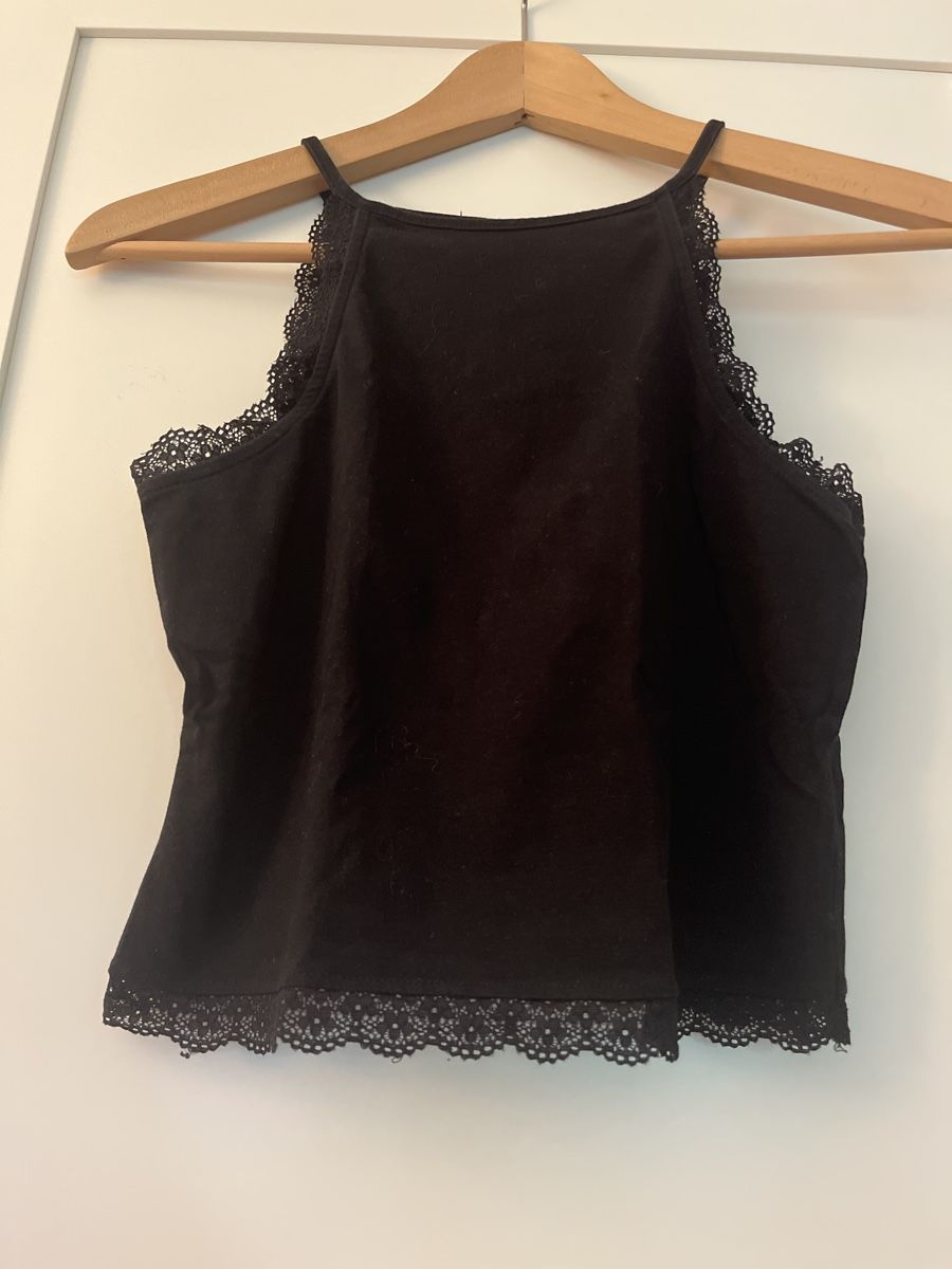 Top: Schwarzes Top mit Spitze – Usato da Zürich venduto da zoe_6fqm 2