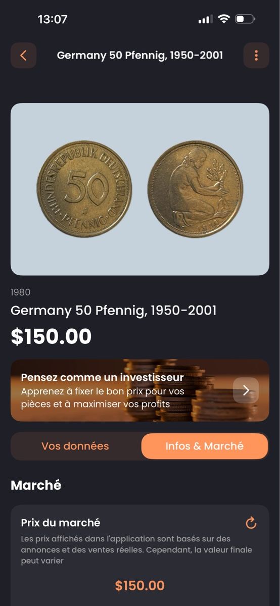 Tutti le monete: Germany 50 Pfennig, 1950-2001 – Usato da Erlach venduto da die_zgh5