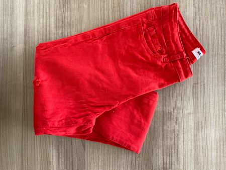 Rote Tally Weijl Jeans mit Loechern, Groesse 36