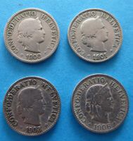 Münzen 5 Rappen 1900, 01, 03, 06