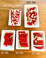 Lego über über 520 Stk. Rot-weiß