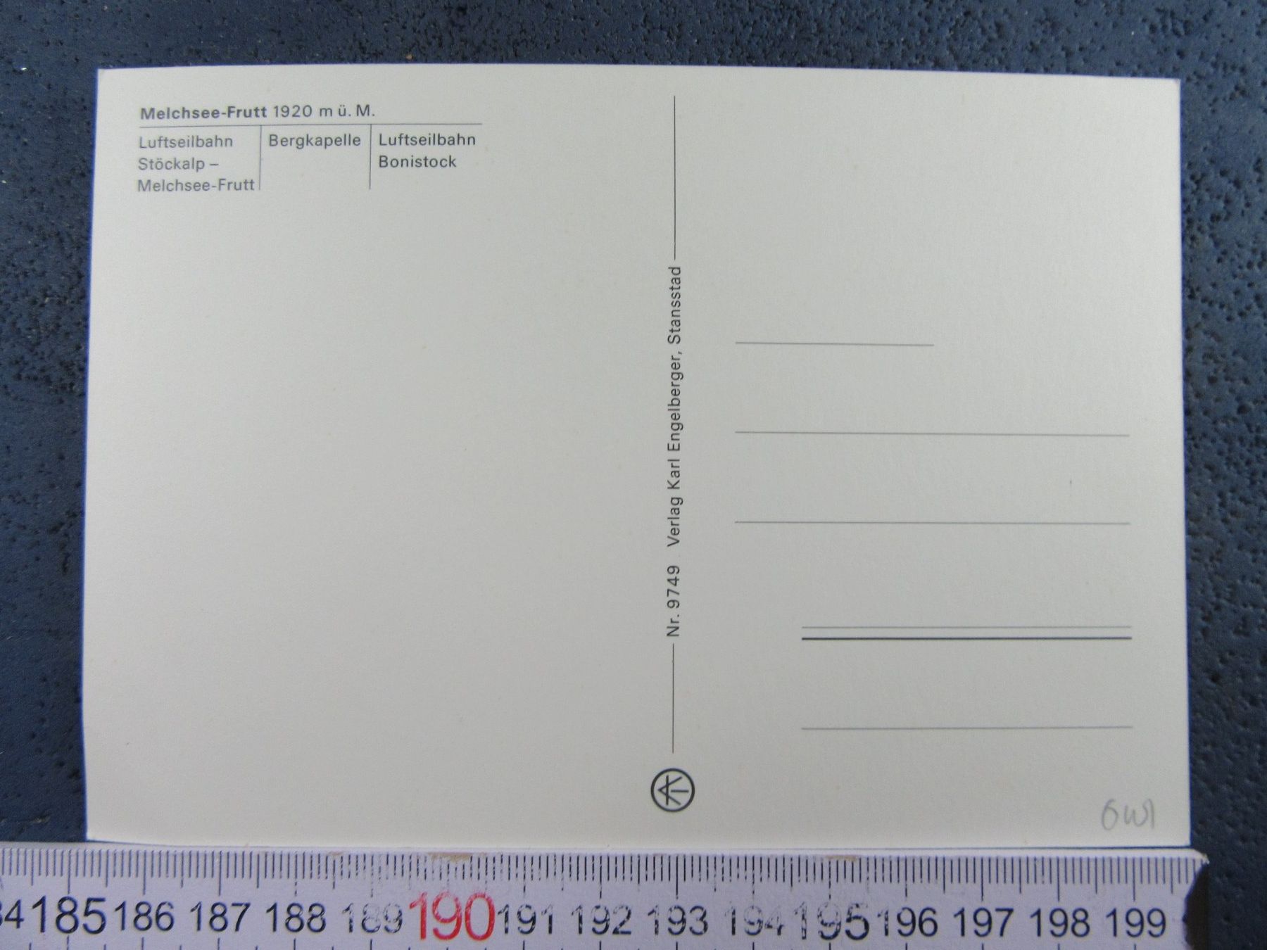 Cartoline postali: MELCSEE-FRUTT LUFTSEILBAHNEN ONW AK – Usato da Ettingen venduto da Hausi4711 1
