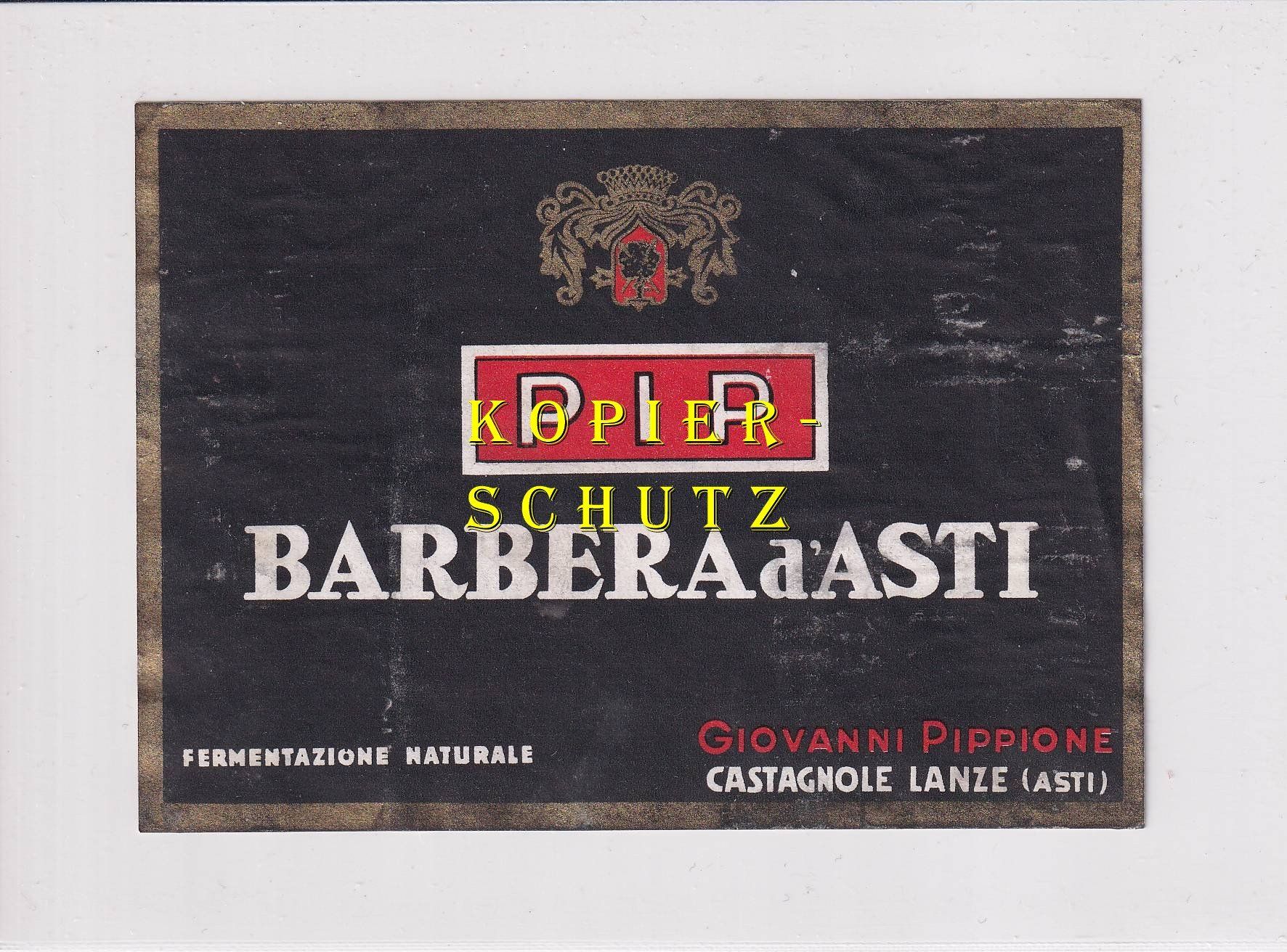 Papier: Etikette - Barbera d'Asti "PIP" /bd – D'occasion à Hombrechtikon par Rudolf07
