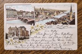 Gruss aus Zürich 1896 a. J. Affeltranger Töss