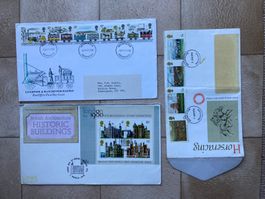 3 Ersttagesbriefe Grossbritannien