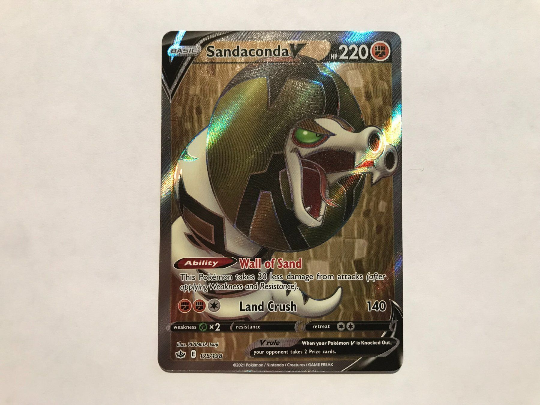 Pokémon Carte collezionabili: Sandaconda V Fullart EN – Usato da Hagendorn venduto da Pokecollectorch 1