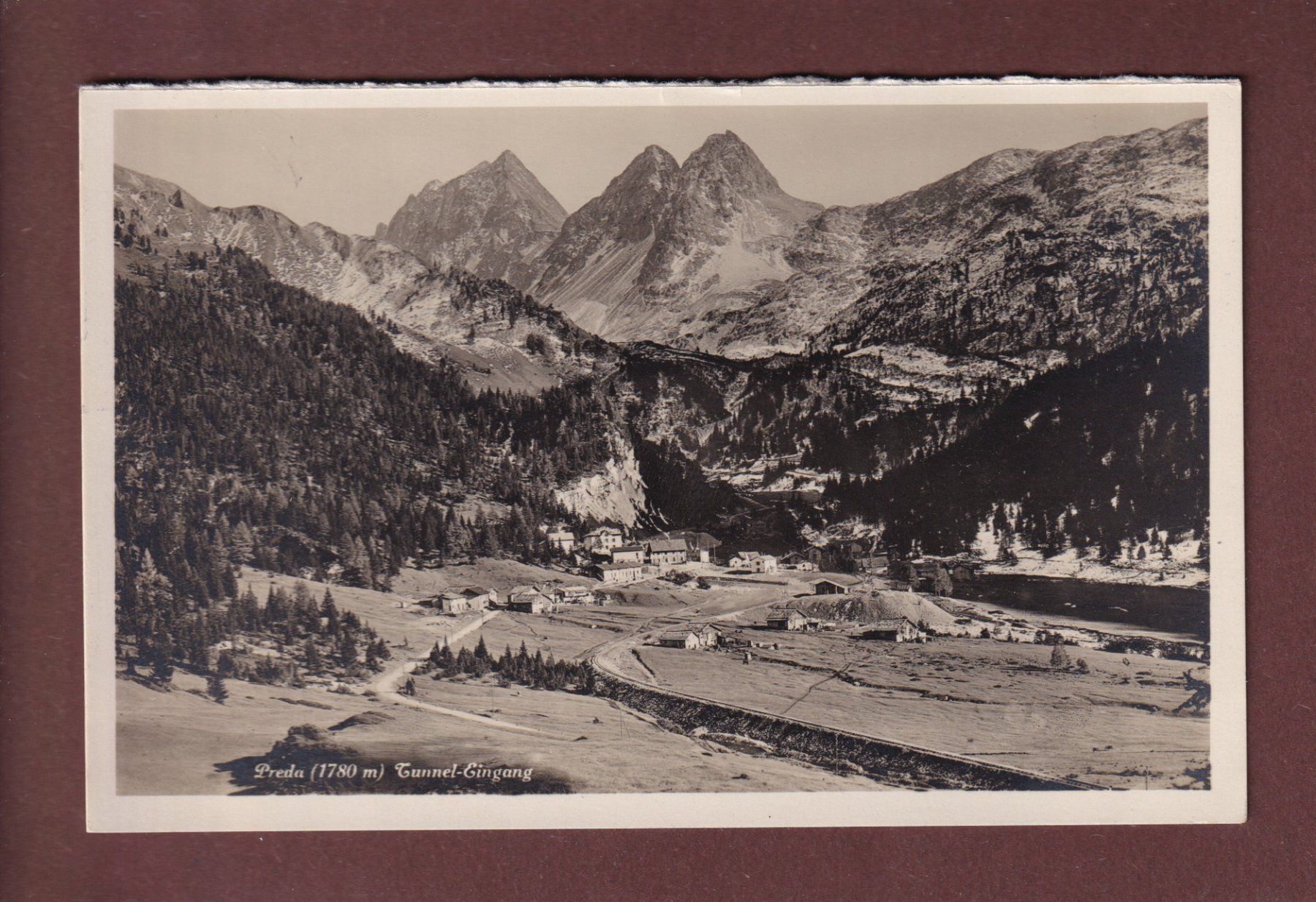 Ansichtskarten: PREDA - Tunnel-Eingang – Gebraucht aus Pully von nicecards-shop