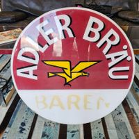 Adler Bräu Bären Bierwerbung Plexiglas Bier Reklame 68cm