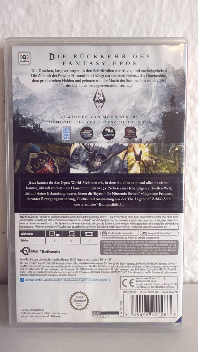 Nintendo Giochi: The Elder Scrolls V Skyrim - Nintendo Switch Game – Usato da Ehrendingen venduto da bubulence 1