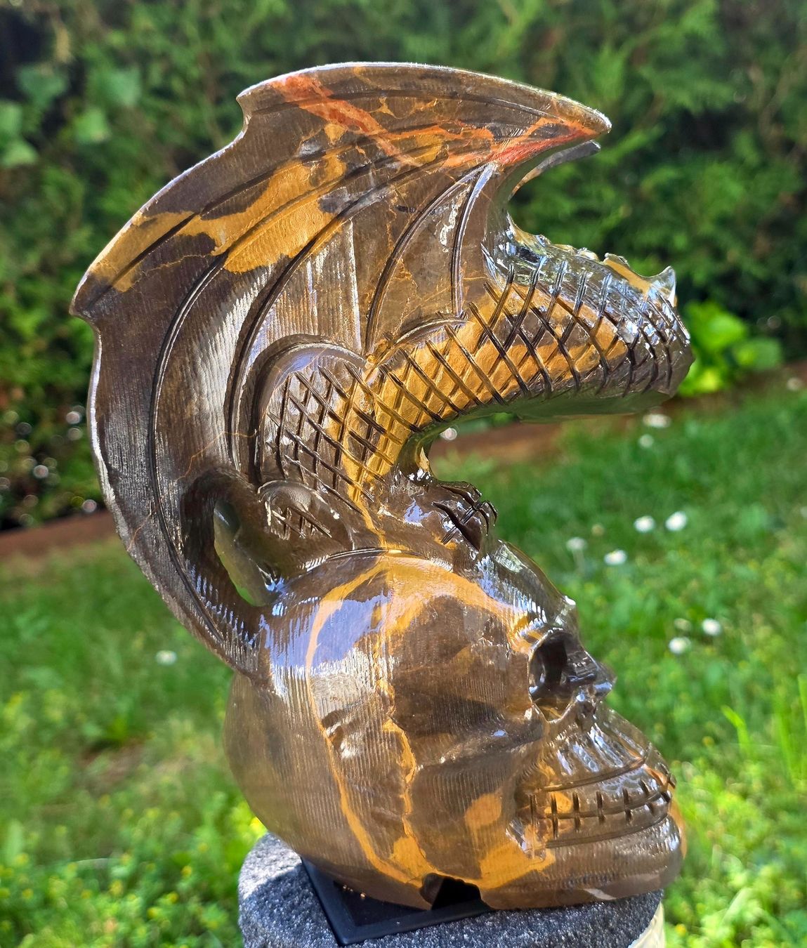 Mineralien & Heilsteine: 🐉🖤 Jaspis Drache auf Schädel 🖤🐉2.44kg – Neu und originalverpackt aus Matzingen von Shay_Crystalz 1