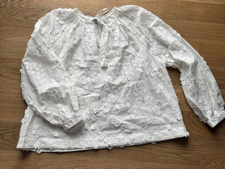 Weisse Sommerbluse von Next Petite, Grösse 46