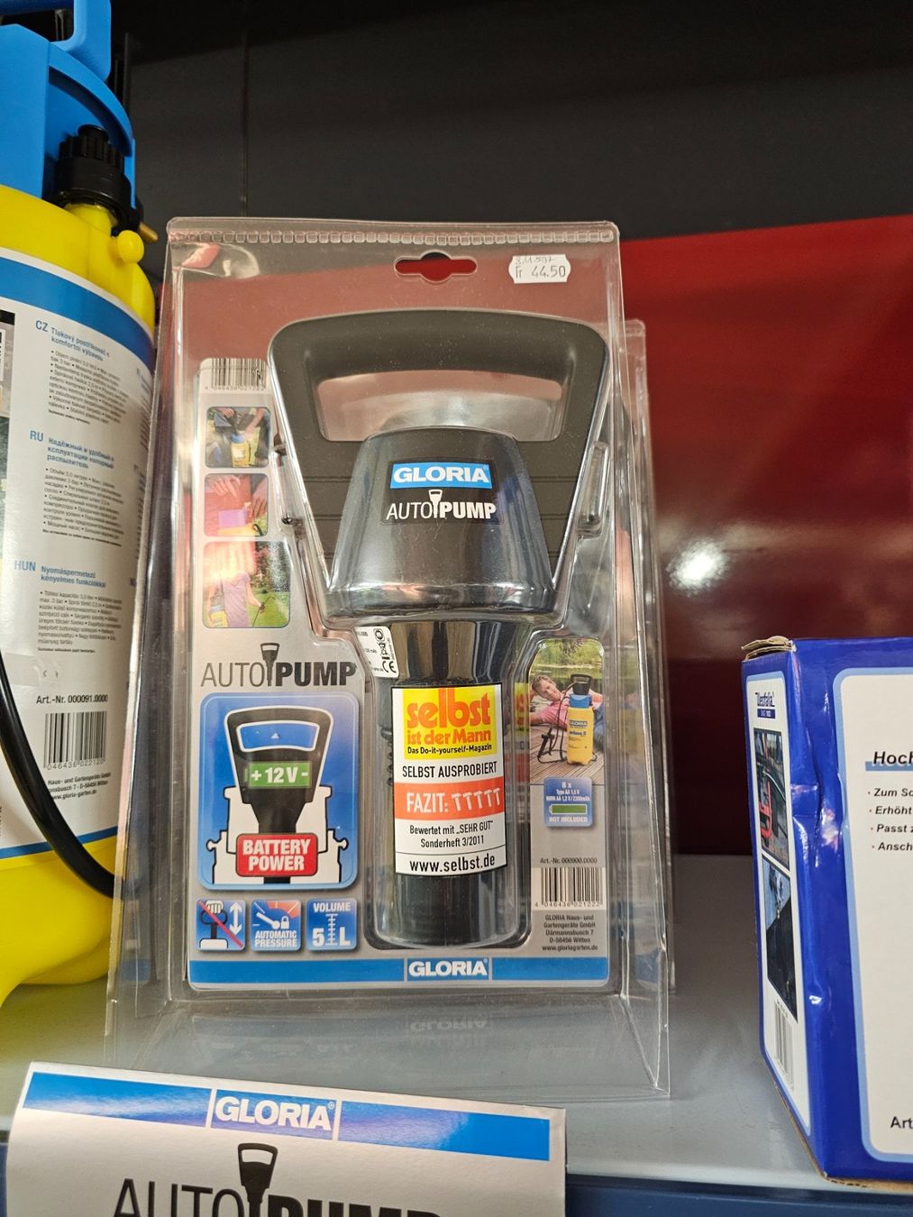 Pompe & Parti di ricambio: Gloria Garten Pumpe Akku Kompressor "AutoPump" ab Fr. 1.- – Nuovo e nell'imballaggio originale da Koppigen venduto da Bracher_Mail-House 1